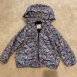 BabyGap girls size 3T floral windbreaker